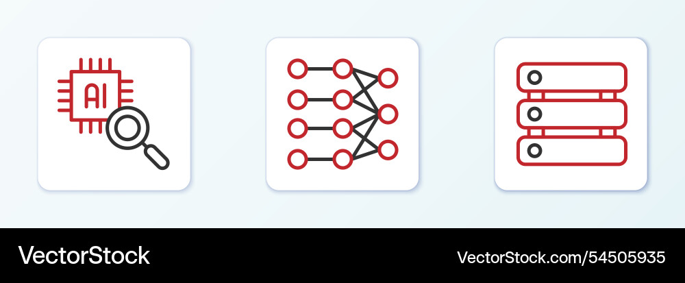 Set line server data processor cpu and neural Set line server data processor cpu and neural vector image