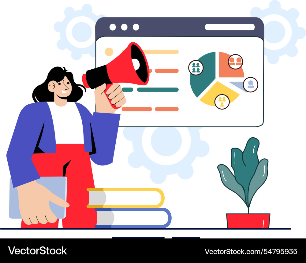 Top manager employees featuring project Royalty Free Vector
