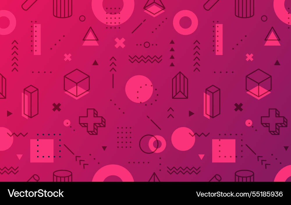 Abstract geometric element gradient background vector image