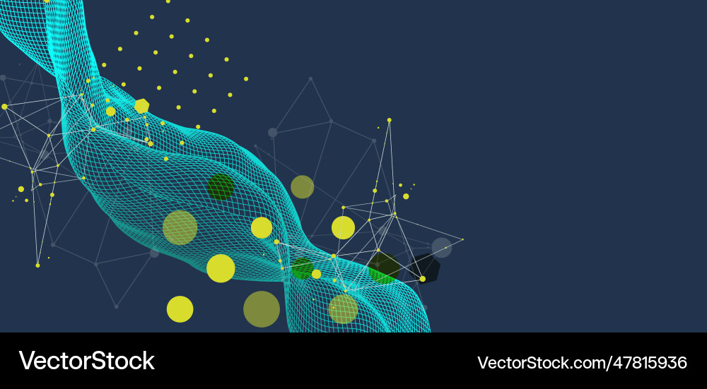 Abstract wave is made in a frame style Abstract wave is made in a frame style vector image