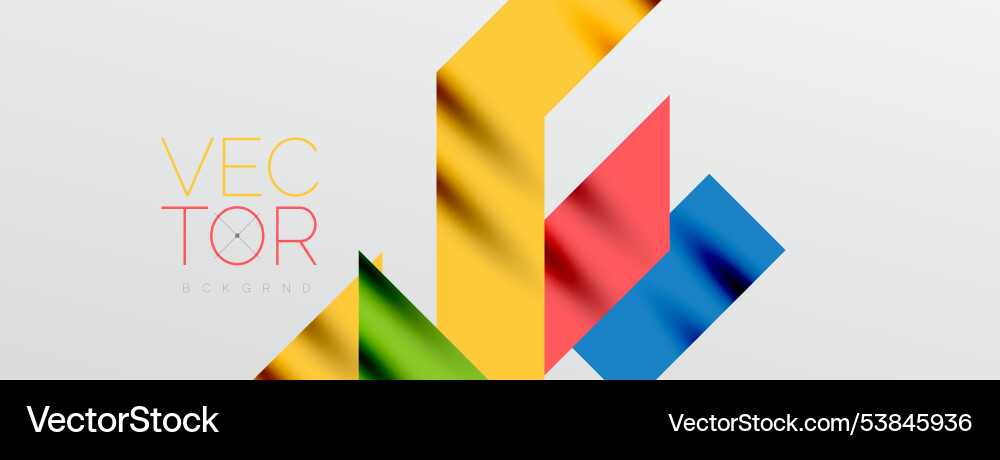 Dynamic lines and triangles Vector Image