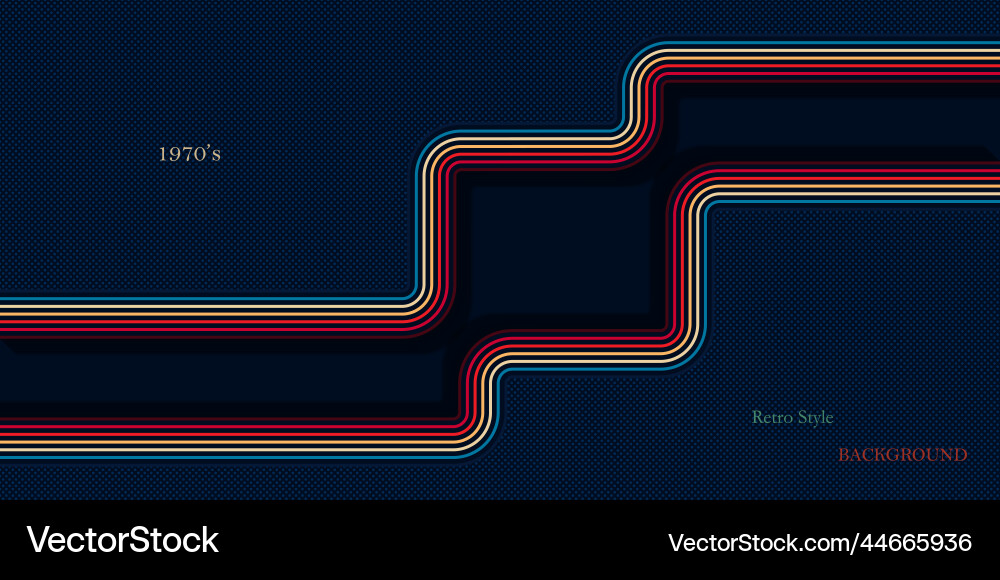 Retro style background with colorful lines Retro style background with colorful lines vector image
