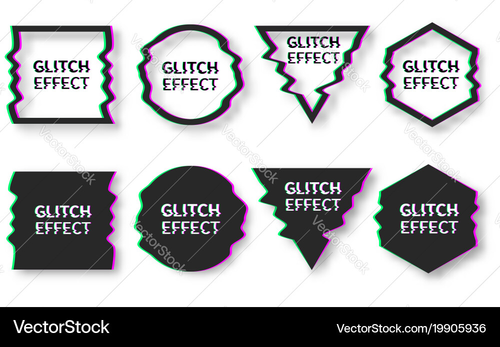 Set of abstract minimal template design vector image