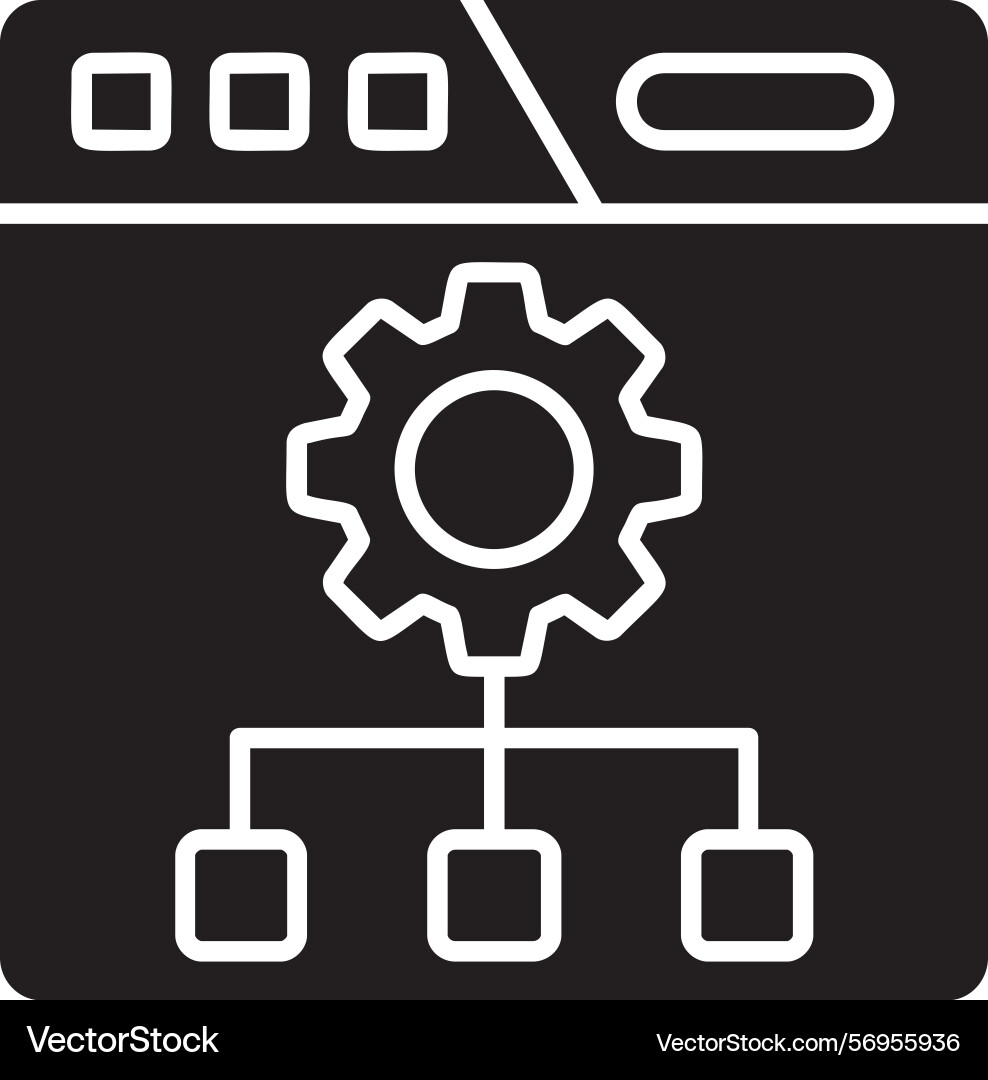 Setting icon design Vector Image