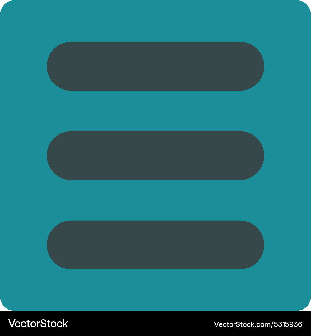Stack flat soft blue colors rounded button Vector Image