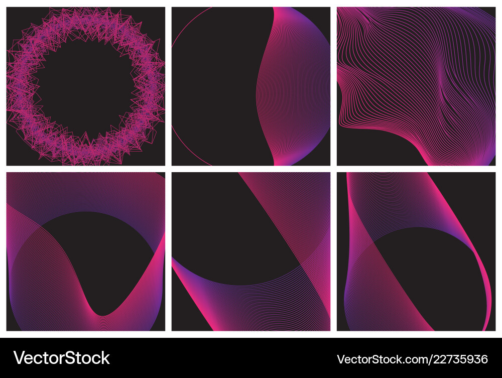 Universal set geometric shape with text template Universal set geometric shape with text template vector image