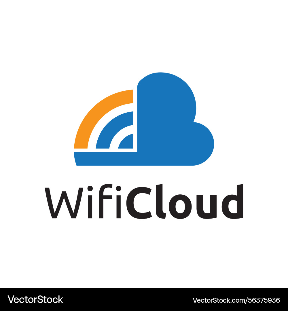 Wifi cloud internet network connection access Wifi cloud internet network connection access vector image