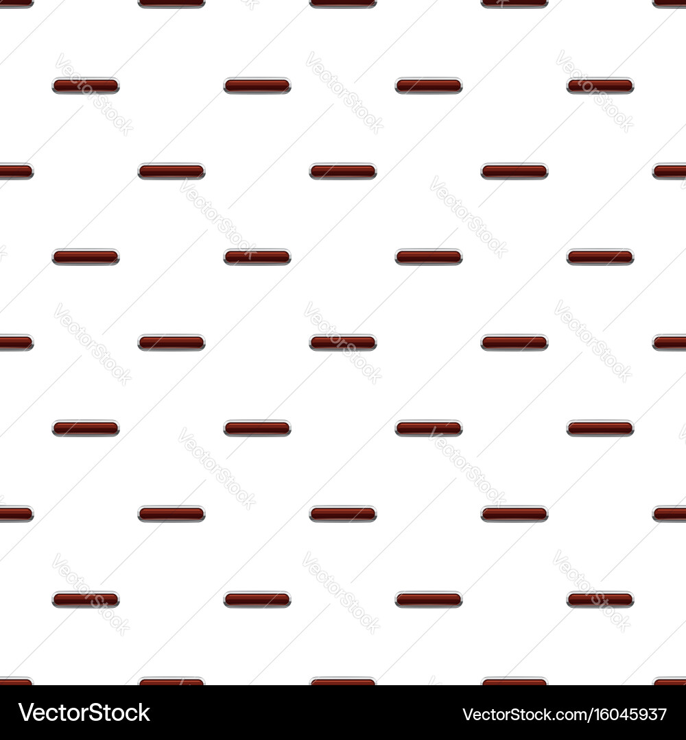 Chocolate rectangular button pattern vector image
