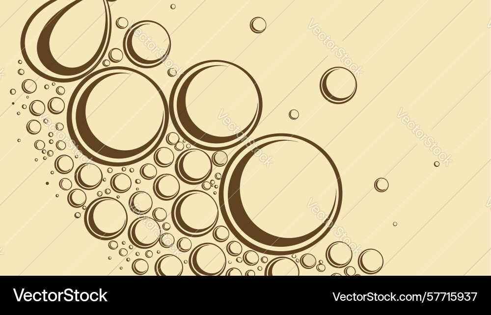 Dynamic bubbles pattern effervescent abstract Vector Image