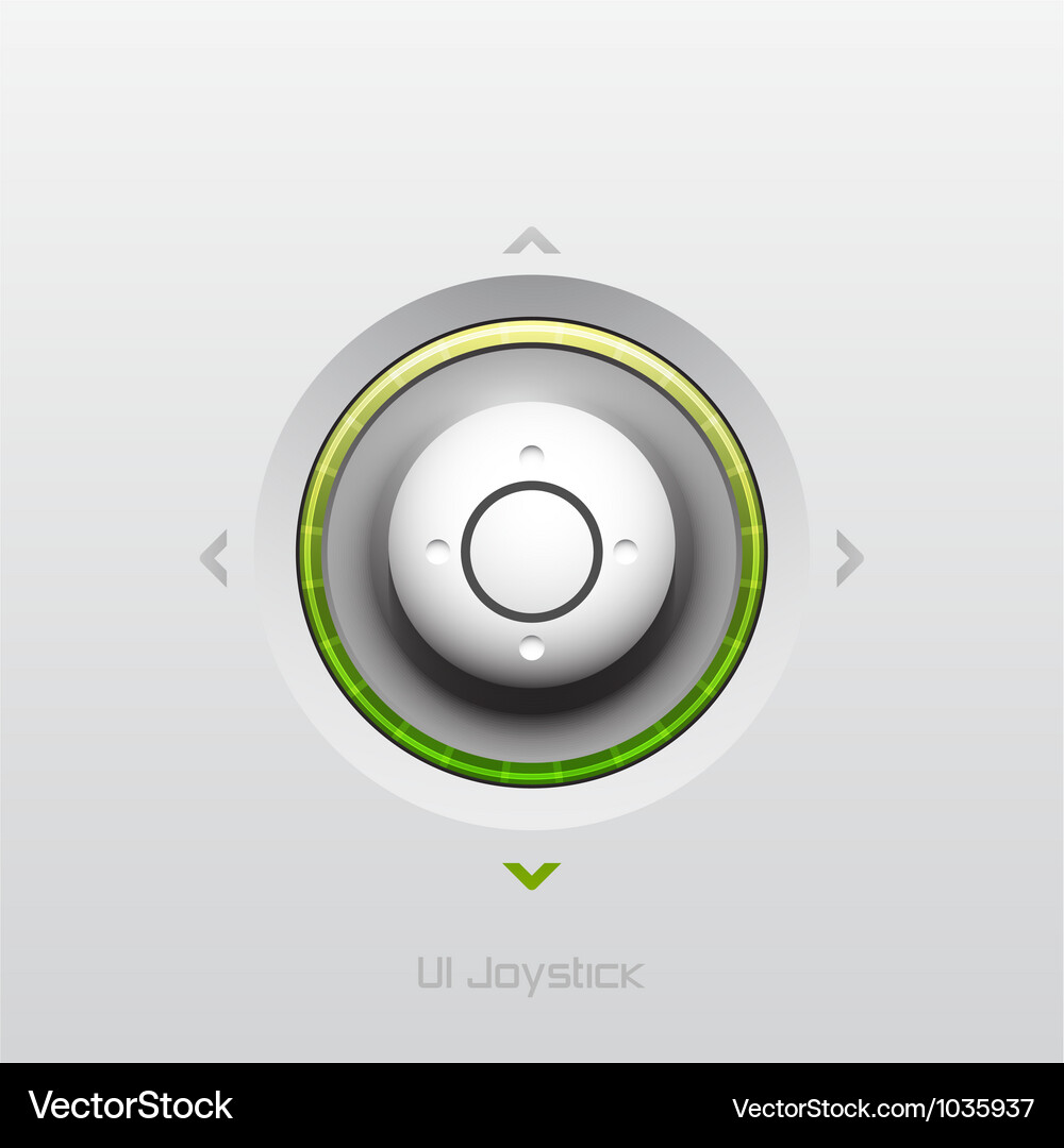 Joystick ui button design Vector Image