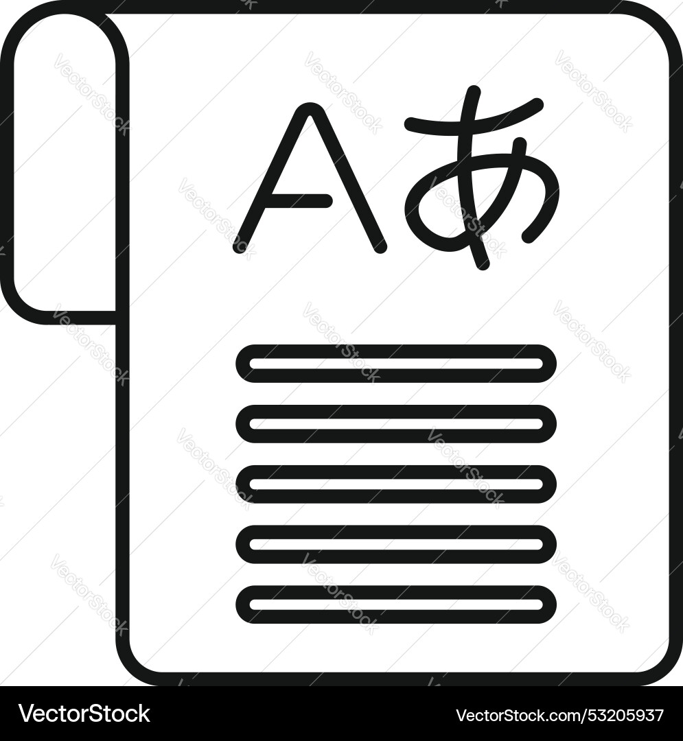 Language translator app icon showing different Language translator app icon showing different vector image