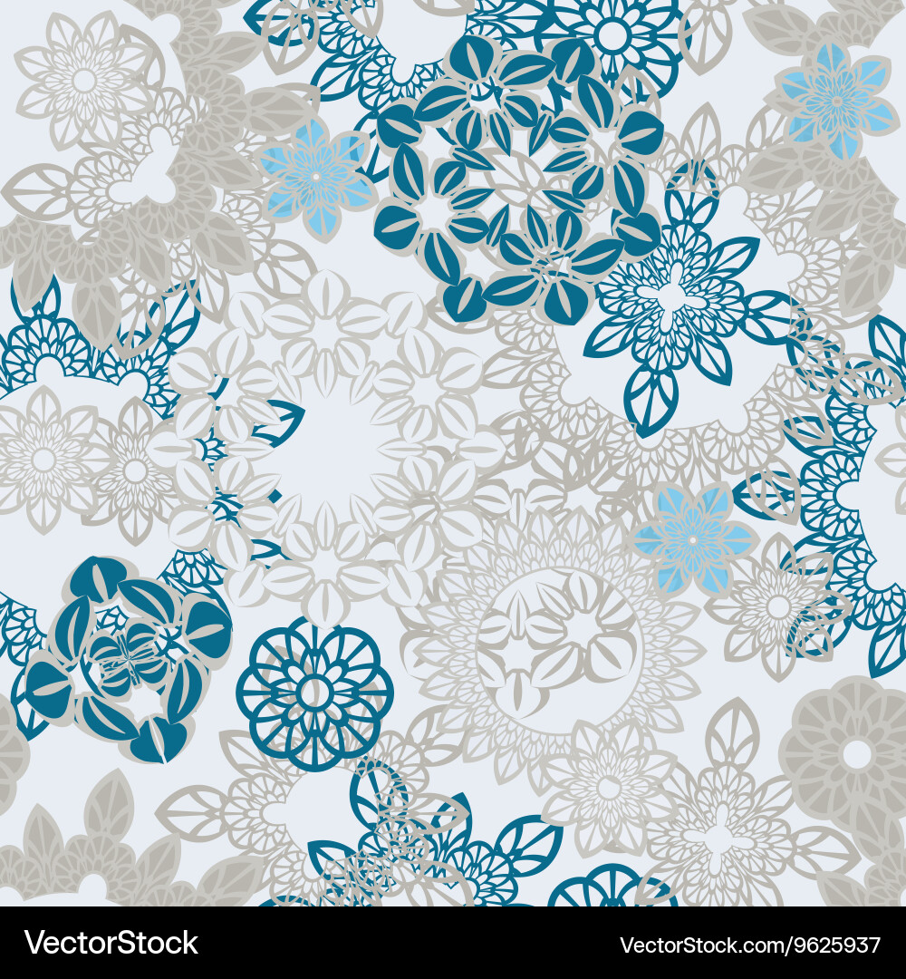 Mandala ornament seamless pattern Vector Image