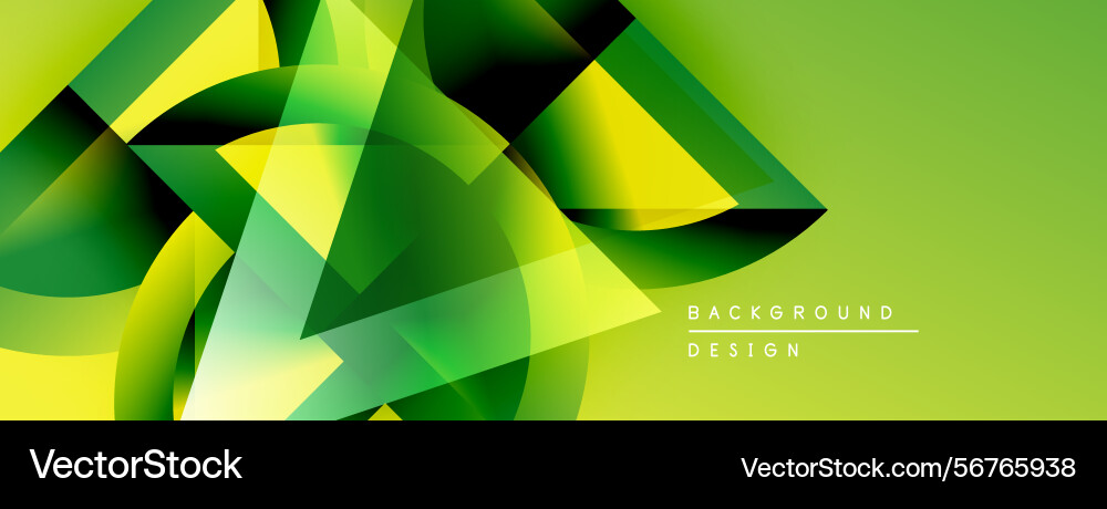 Abstract geometric shapes overlap creating Vector Image