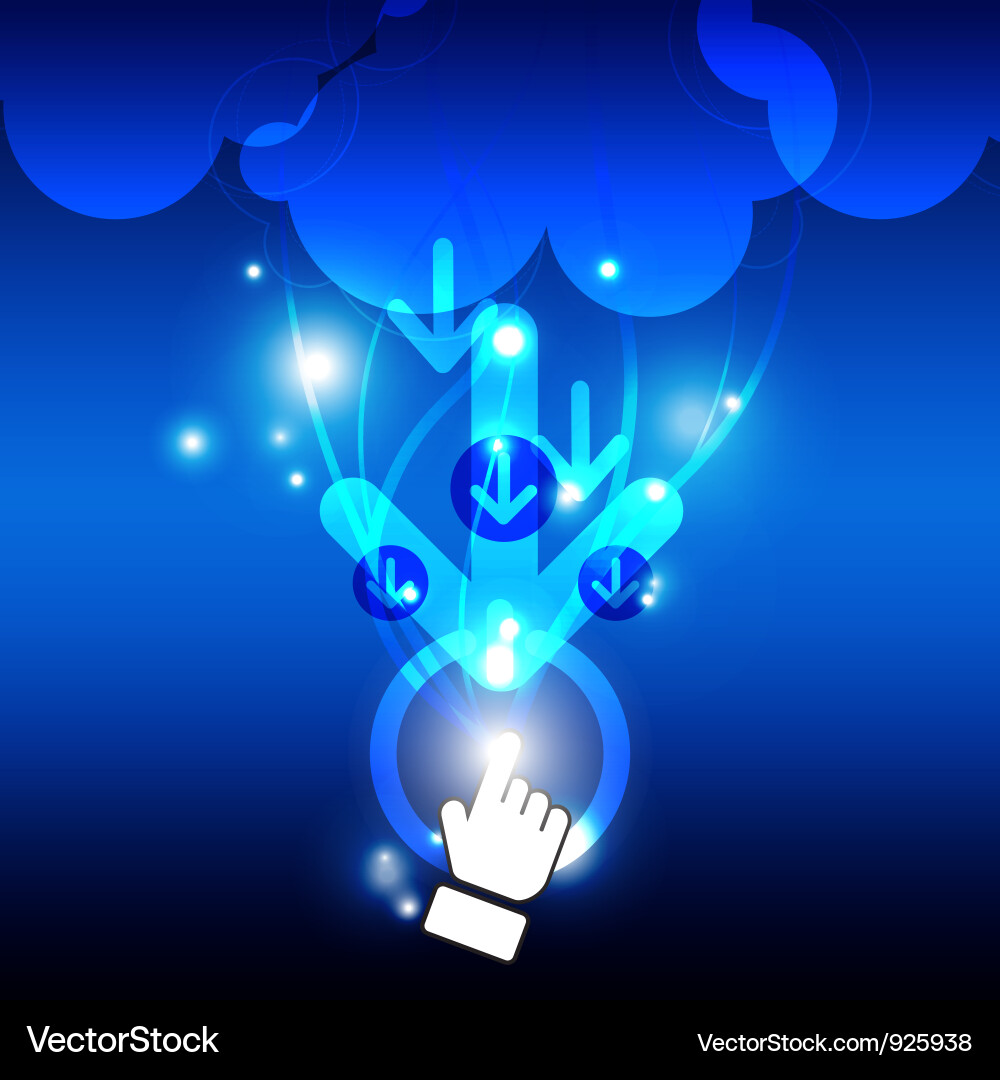 Cloud computing concept Vector Image