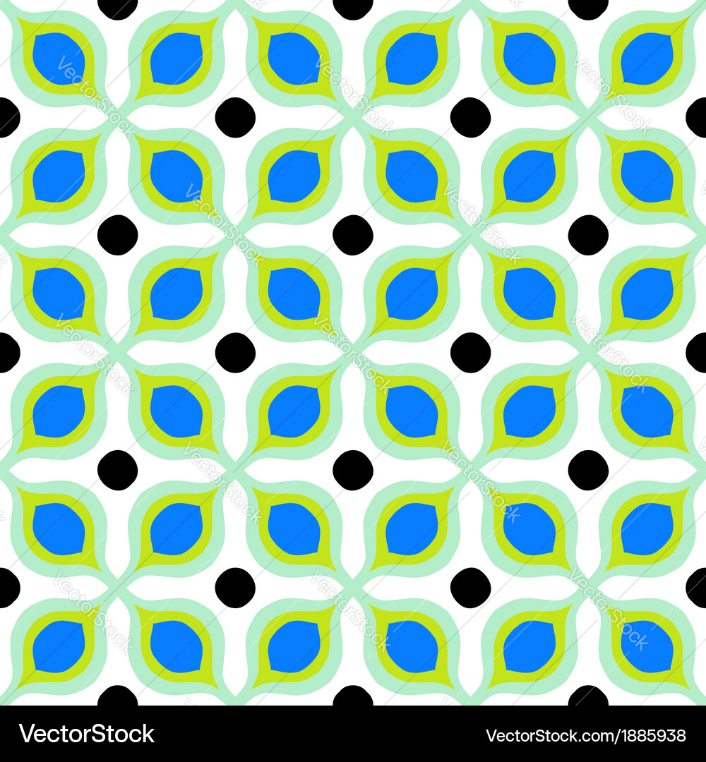 Retro Geometric Pattern Vector Image