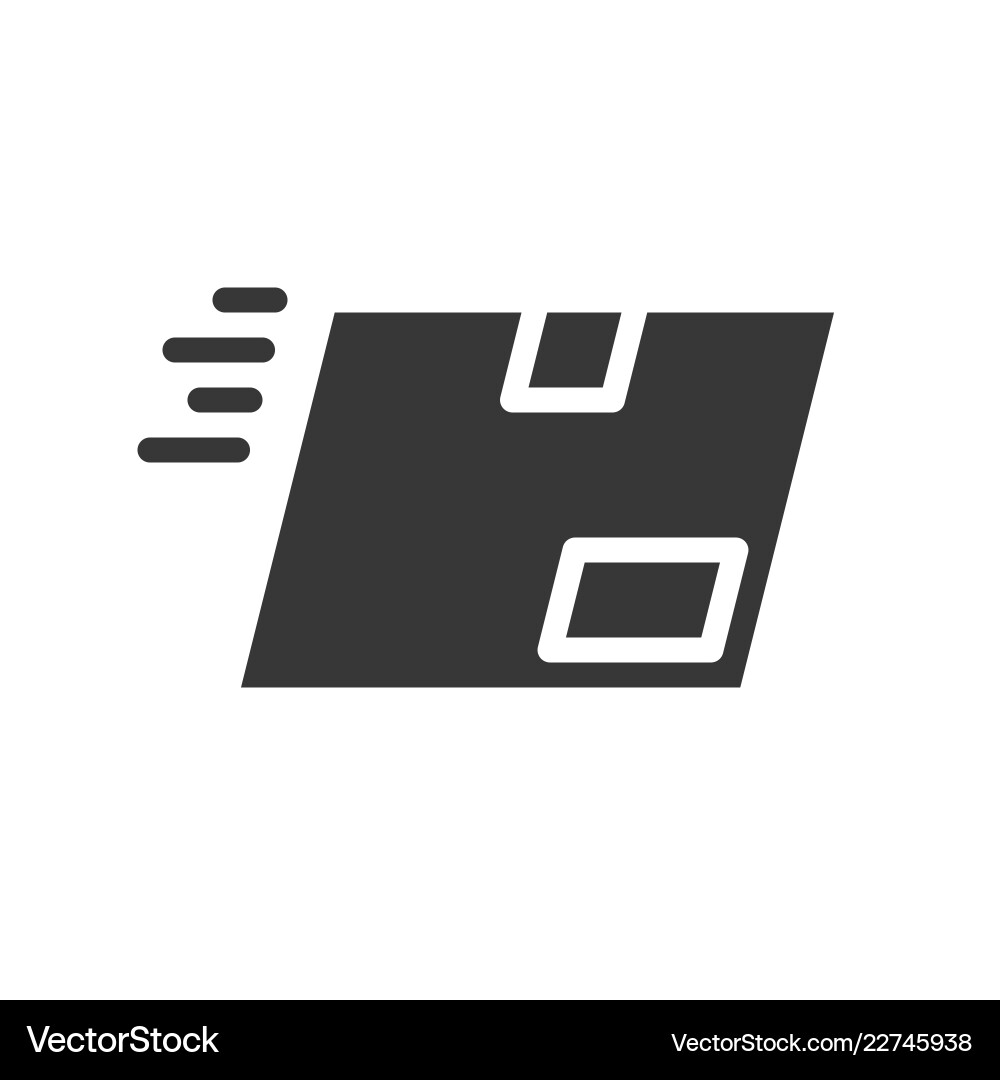 Sending box ems shipping and delivery concept set vector image