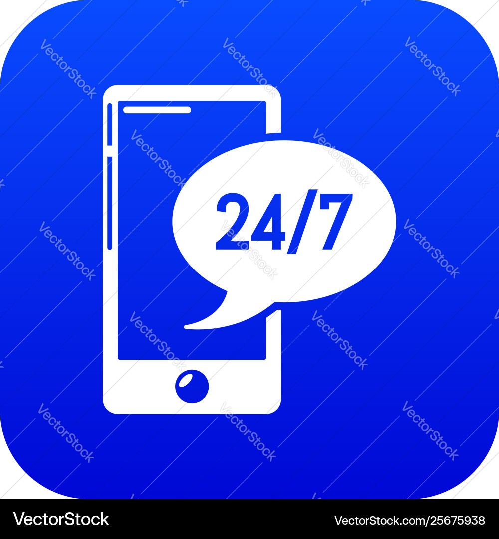 Telefon Reparatur-Ikone blau Telefon Reparatur-Ikone blau vektorbild