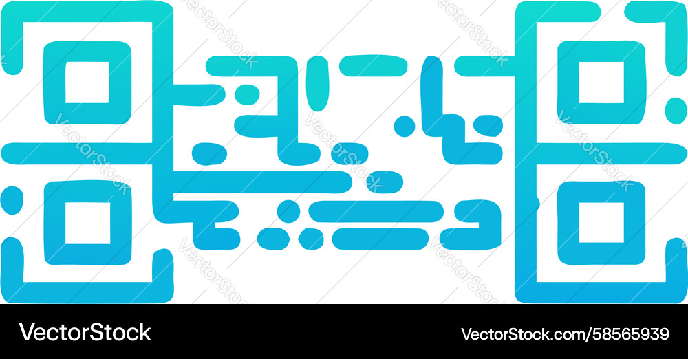 Dynamic QR Code Pattern Vector Image