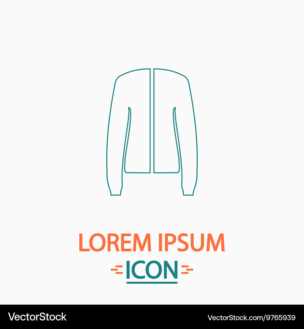 Jacket computer symbol Vector Image