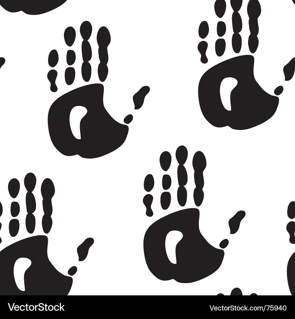 Abstract Palms Pattern Vector Image