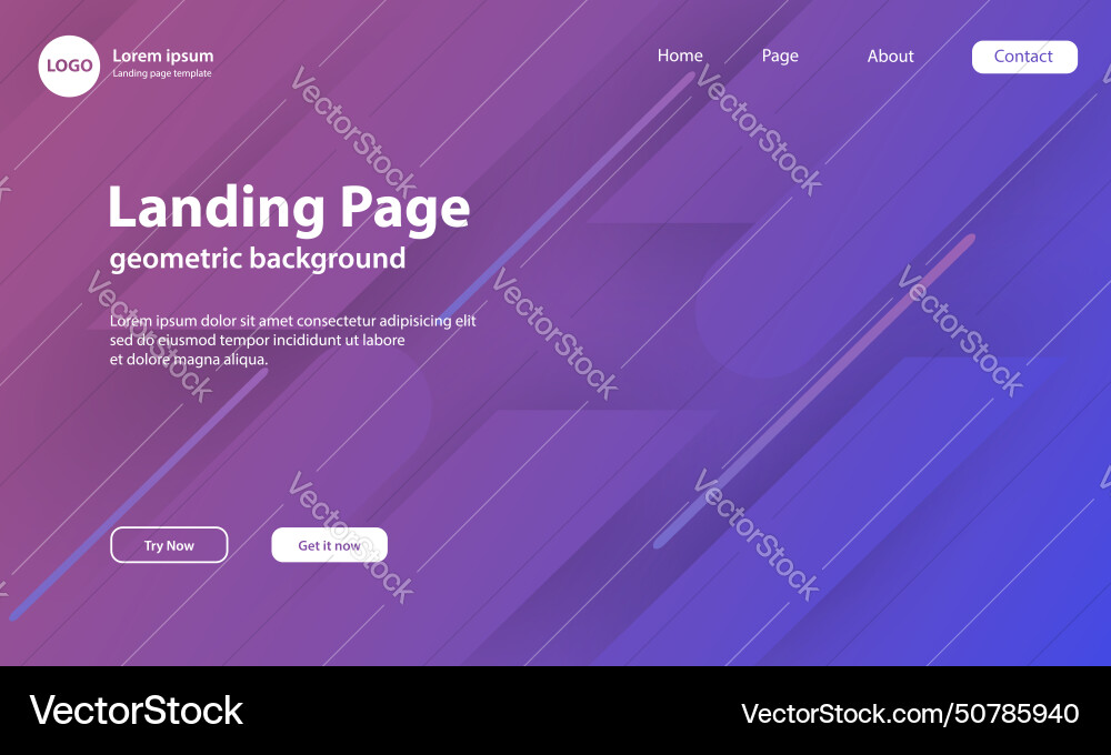 Geometric background with dynamic shapes vector image