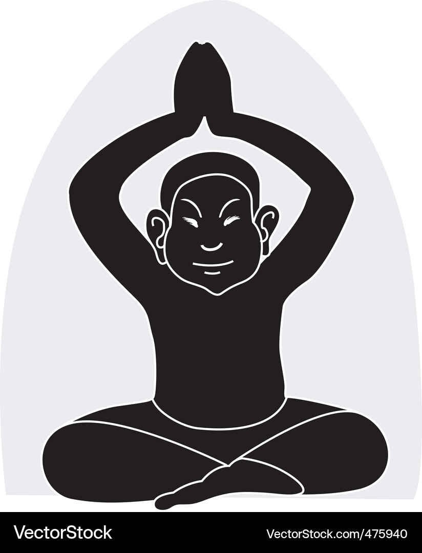 Man posing Vector Image