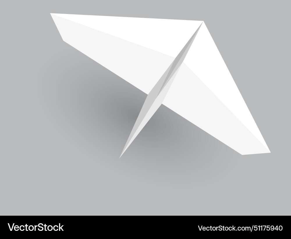 Papier Flugzeugmodell origami handgefertigte Flugzeugansicht Papier Flugzeugmodell origami handgefertigte Flugzeugansicht Vektorbild