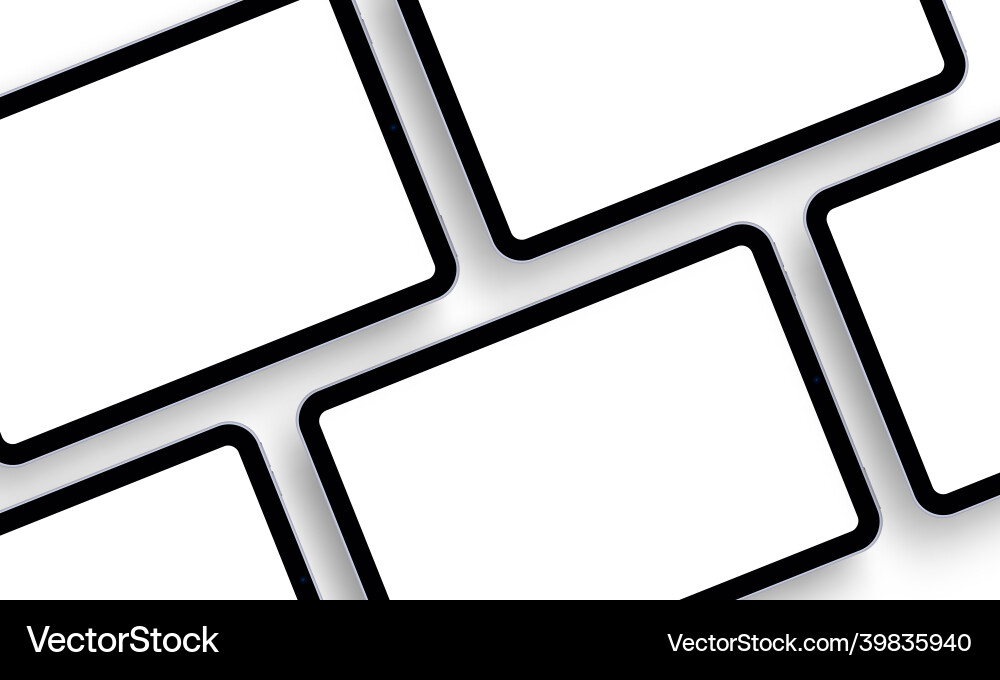 Tablet computer mockup for mobile app design Tablet computer mockup for mobile app design vector image