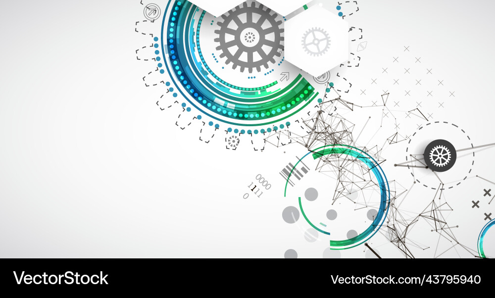 Technological Network Abstract Vector Image