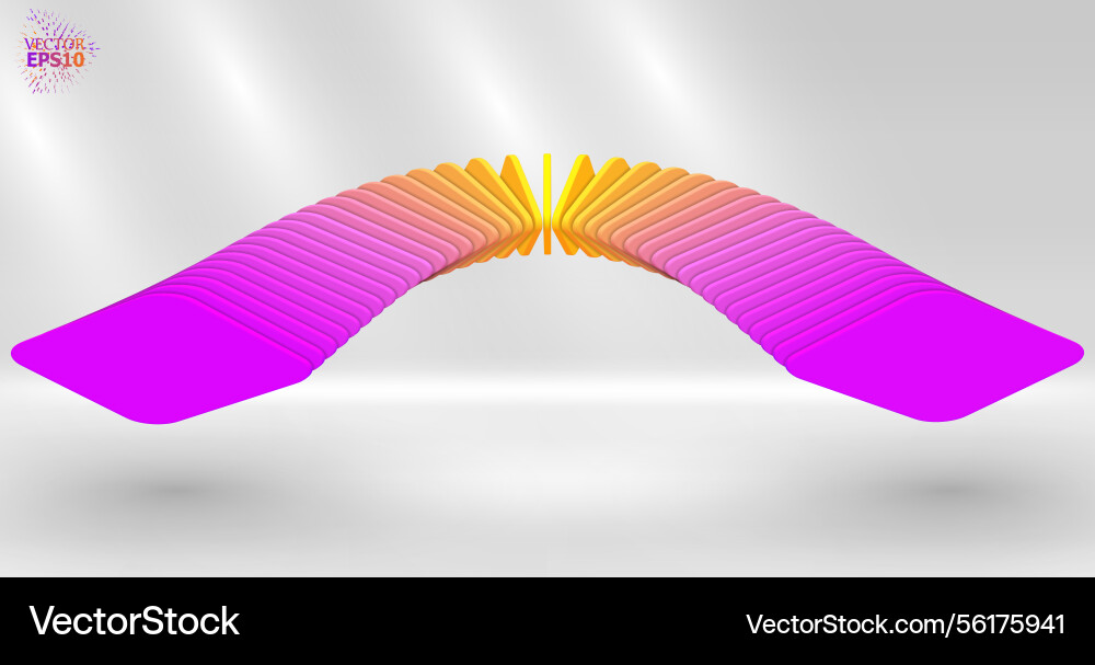 Bright 3d abstraction with an array of smoothly Bright 3d abstraction with an array of smoothly vector image