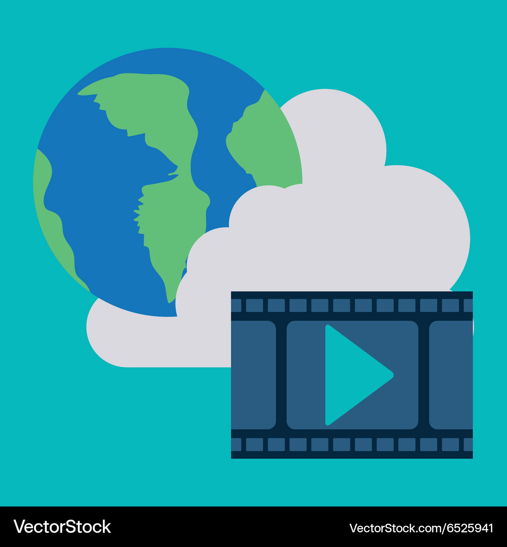 Cloud computing design Vector Image