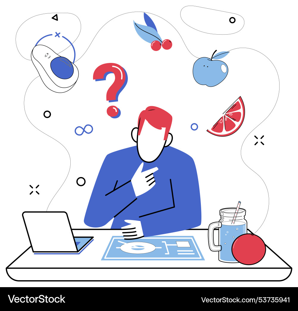Deep reflection conceptually Deep reflection conceptually vector image