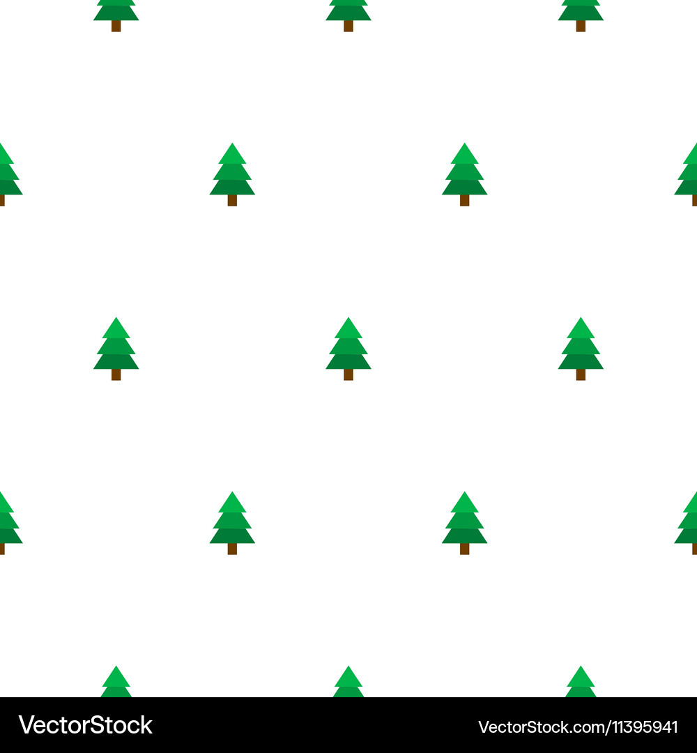 New year tree simple seamless pattern Vector Image