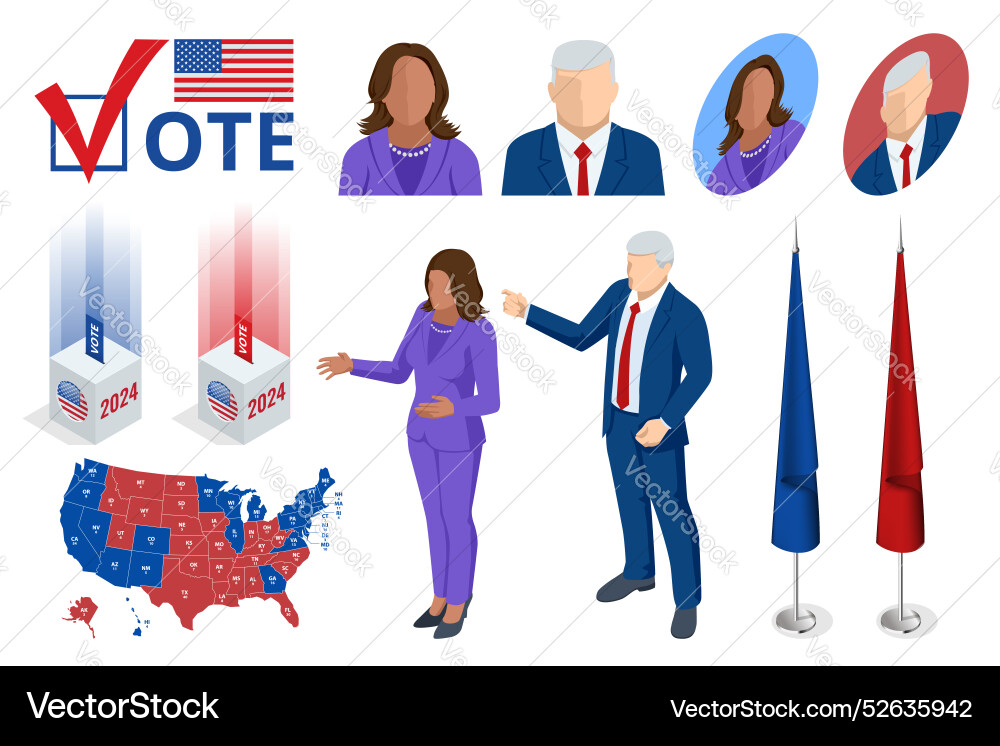 2024 united states of america presidential 2024 united states of america presidential vector image