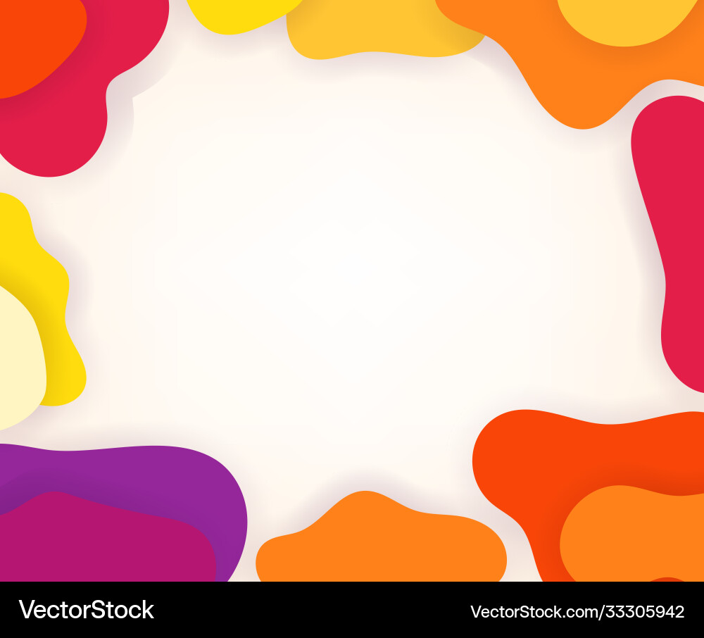 Abstract Color Frame Template vector image