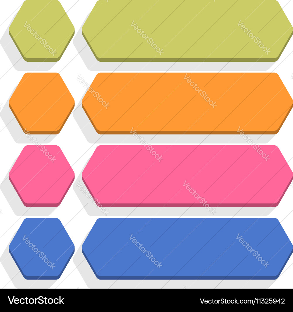 Flat blank icon empty internet color button vector image