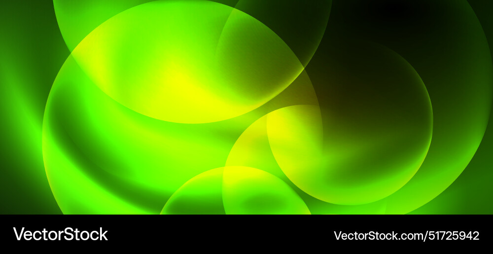 Techno concept with neon circles geometric design Vector Image