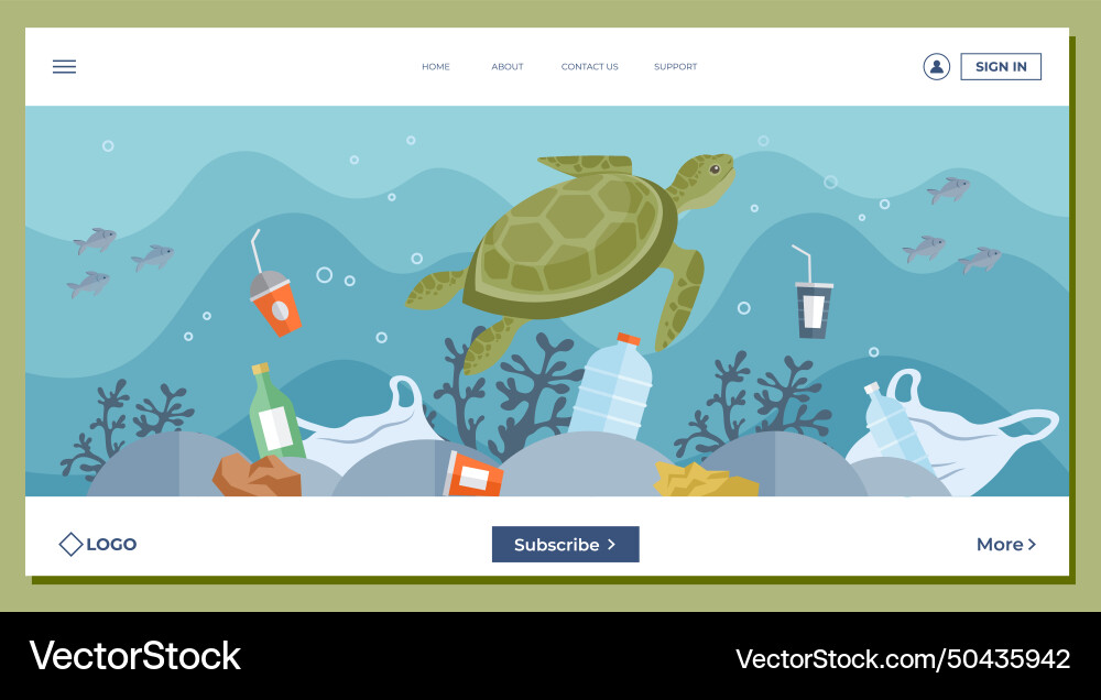 Waste pollution reusing items instead discarding Vector Image