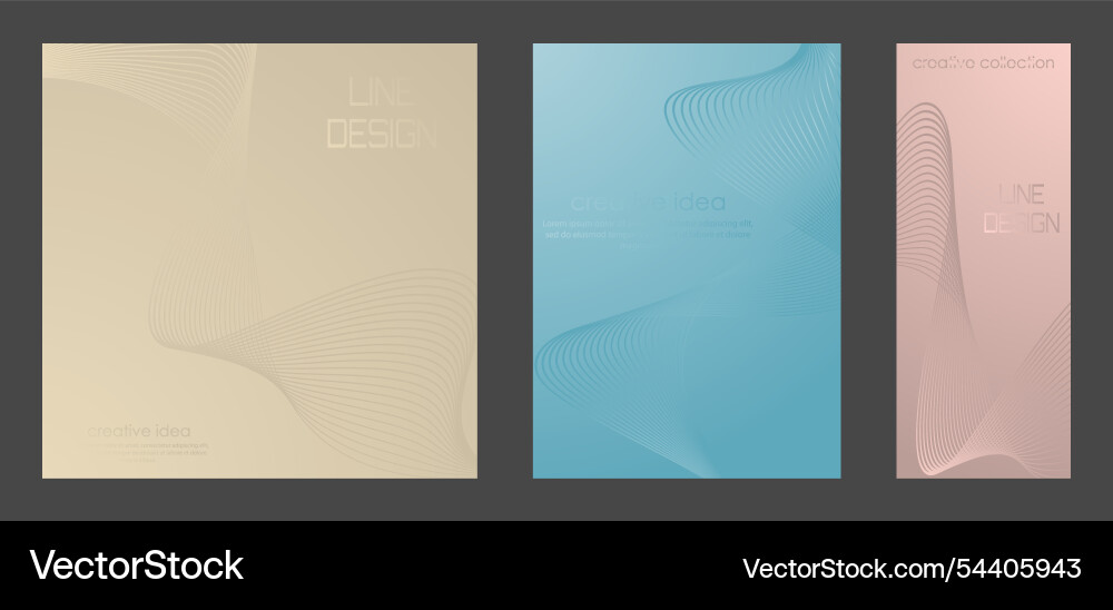 A pattern of wavy lines luxurious abstract Vector Image