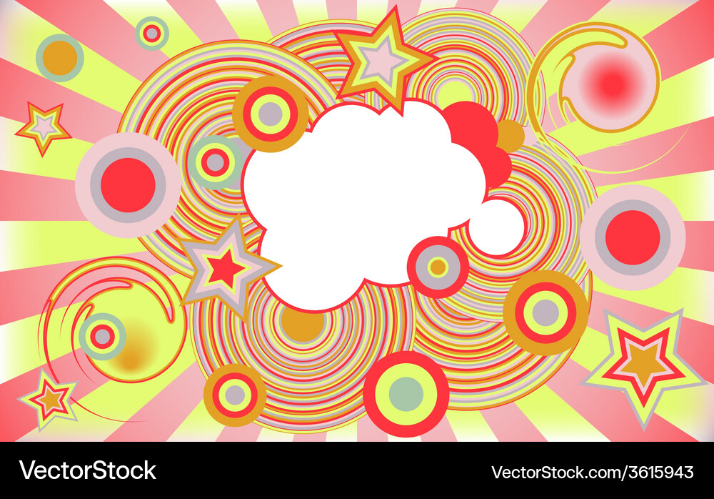 Abstract Circular Background Vector Image