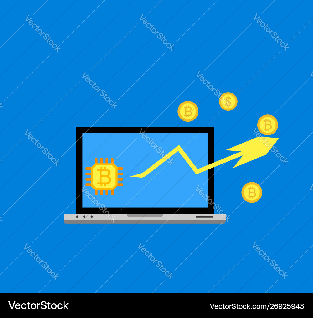 Blockchain scheme mining crypto currency server Blockchain scheme mining crypto currency server Vector Image