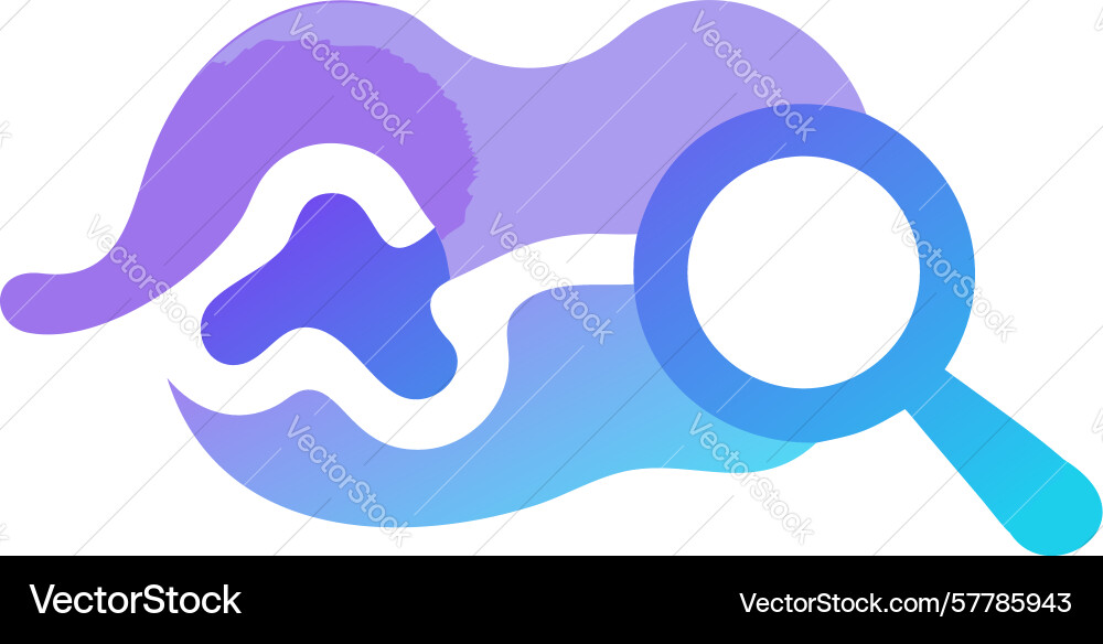 Fluid search interface dynamic discovery design vector image