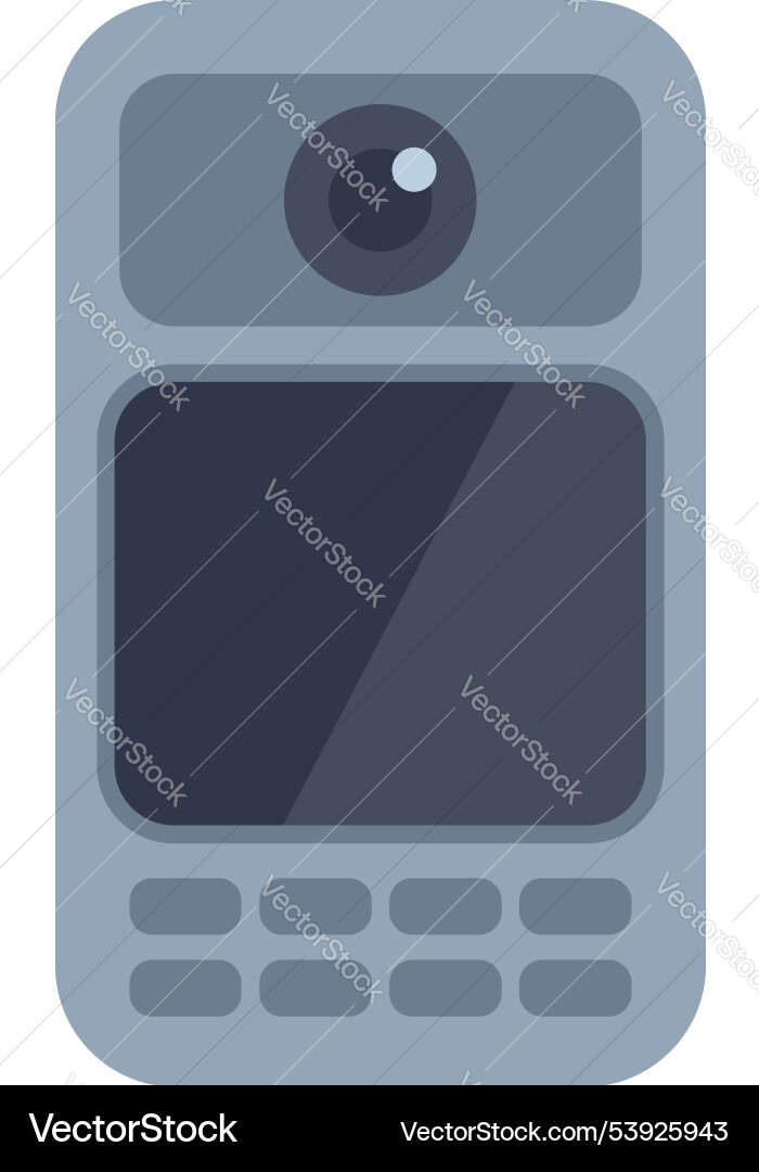 Retro digital camera displaying blank screen Retro digital camera displaying blank screen vector image