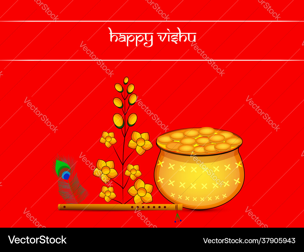 Vishu background Vishu background vector image