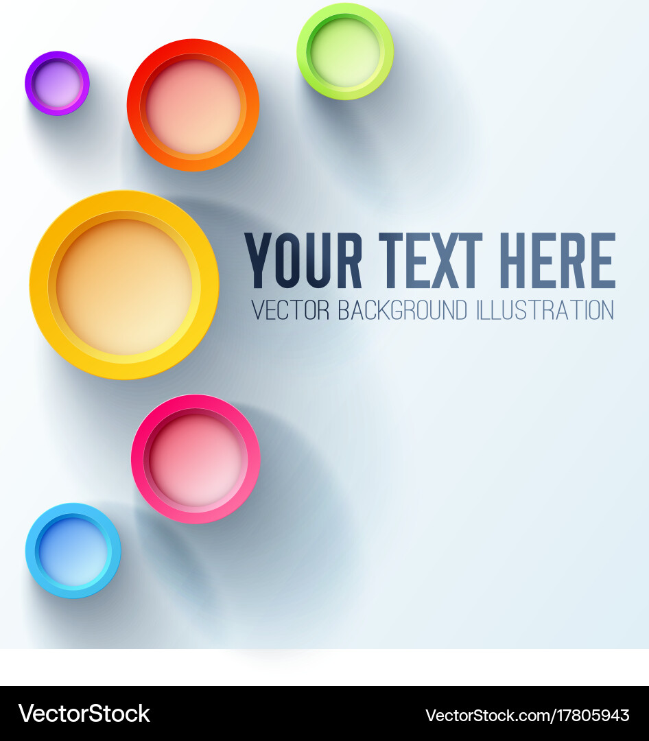 White background template for your text Vector Image