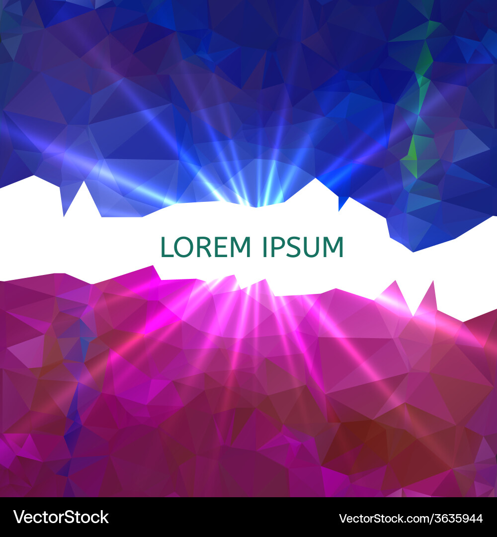 Abstract colorful triangles background Vector Image