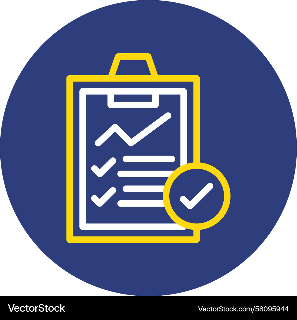 Audit Check Circle Icon Vector Image
