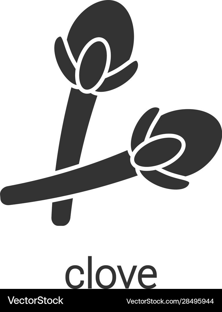 Clove Icon - Spice Silhouette – Royalty-Free Vector | VectorStock, image size:768x1080