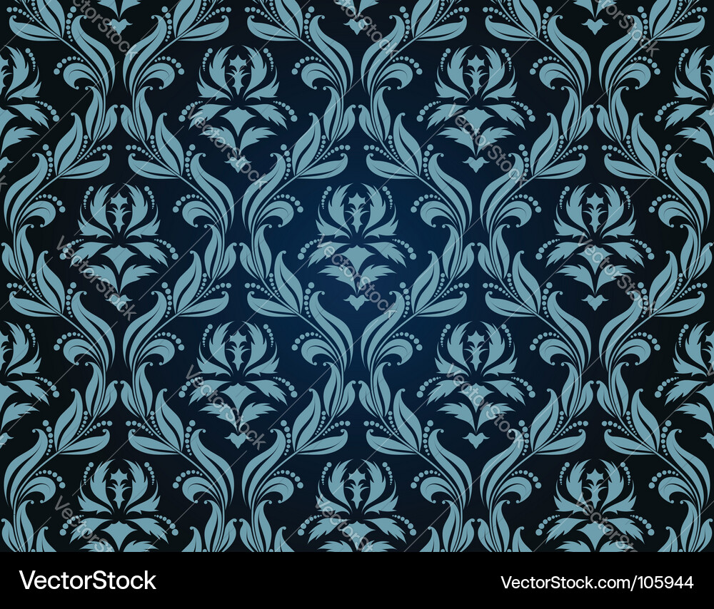 Damask pattern vector image
