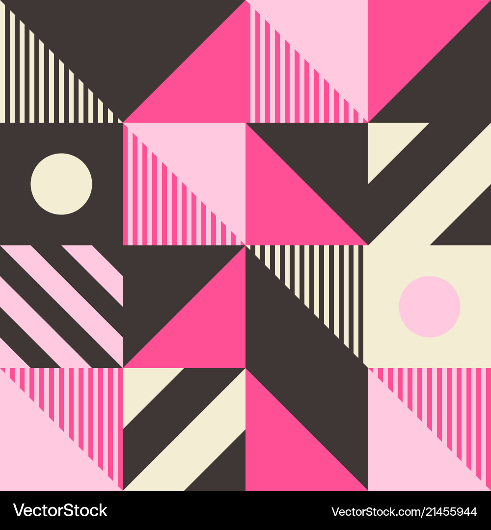 Geometric Pattern - Bold Blocks vector image